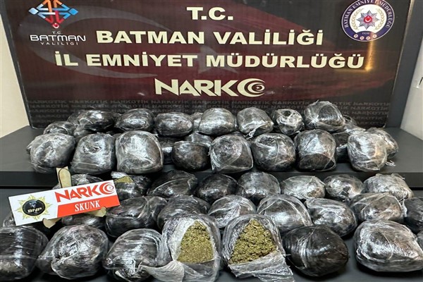 Batman’da 22 Kilo 150 gram SKUNK uyuşturucu maddesi ele geçirildi