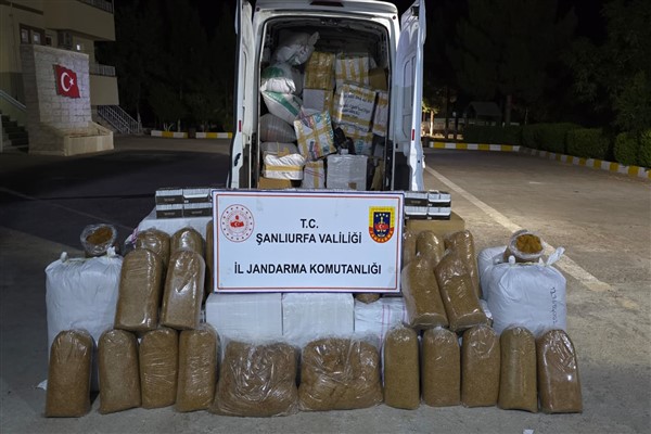 Şanlıurfa’da tütün ve alkol kaçakçılarına yönelik çalışma gerçekleştirildi