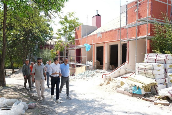 Beşikcioğlu, yenileme çalışmalarını inceledi