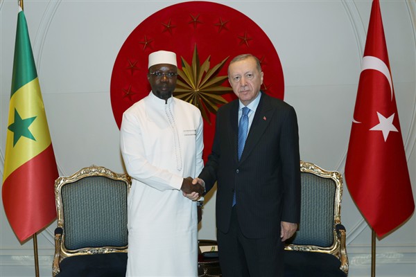 Cumhurbaşkanı Erdoğan, Senegal Başbakanı Sonko ile görüştü