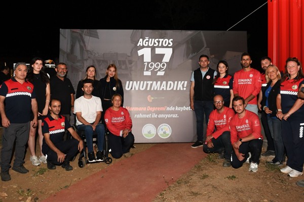 Osmangazi, Marmara Depremi’nde hayatını kaybedenleri andı