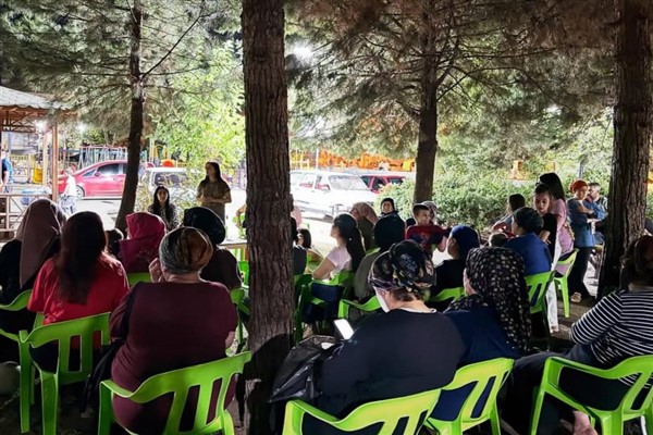 Mazıdağı Belediyesi’nden kadınlara yönelik açık hava toplantısı