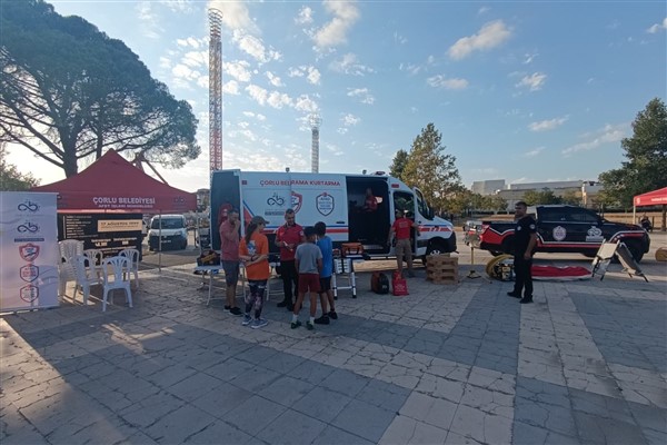 Çorlu’da 17 Ağustos depreminin yıl dönümünde farkındalık etkinliği düzenlendi