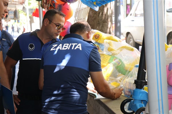 Manisa’da kaldırım işgallerine yönelik denetim