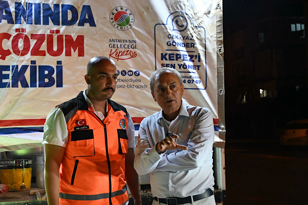 Kepez Belediyesi’nden  “Anında Çözüm Ekibi”