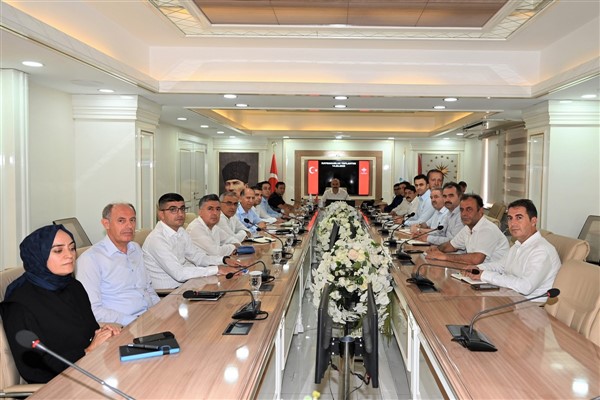 Temmuz ayı Kaymakamlar Toplantısı Vali Canalp başkanlığında gerçekleşti