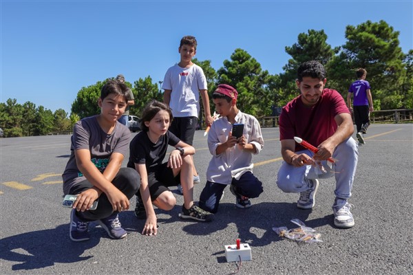 Şehit Mühendis Zahide Güçlü Ekici Bilim Merkezi’nden ilk roket denemesi