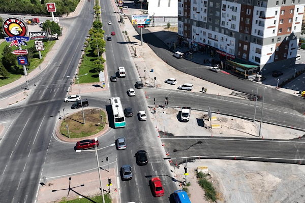 Kayseri’de yeni bağlantı yolu çalışması tamamlandı