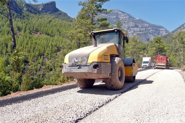 Dağdere yolundaki çalışmalar tamamlanıyor