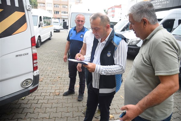 Giresun Belediyesi’nden okul servislerine denetim