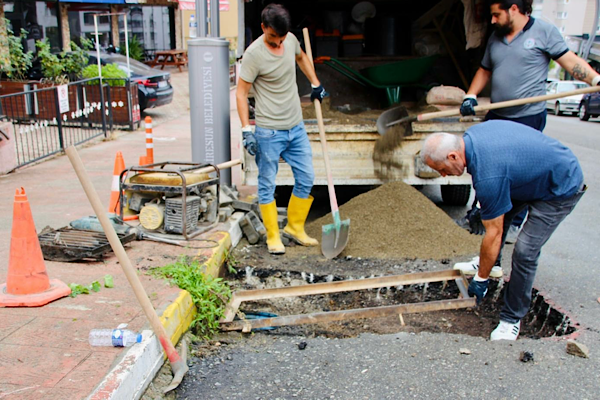 Giresun Belediyesi altyapı ve üstyapı çalışmaları  sürdürülüyor