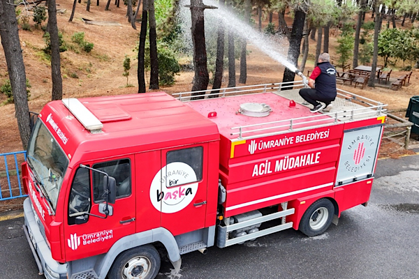 Ümraniye Belediyesi’nden araçlı yangın teyakkuzu