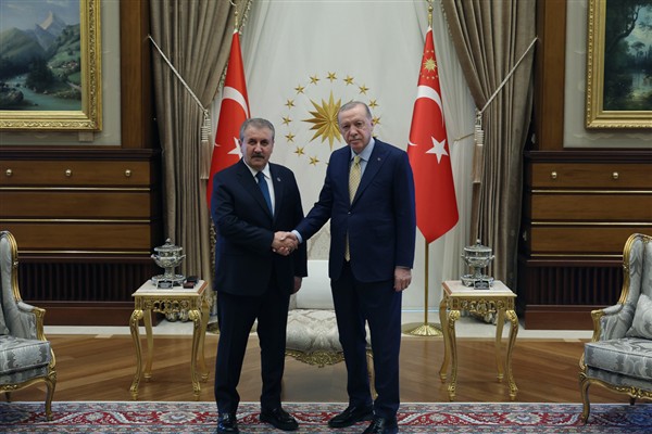 Cumhurbaşkanı Erdoğan, BBP Genel Başkanı Destici’yi kabul etti