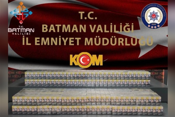 Batman’da 2 bin 300 paket kaçak sigara ele geçirildi