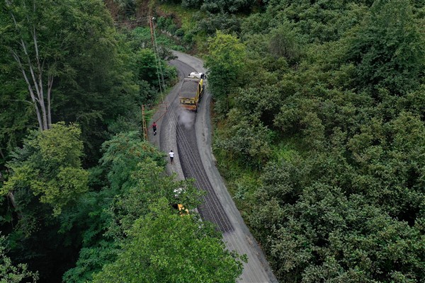 Fatsa Kösebucağı İle Korgan bağlantısı asfaltlanıyor