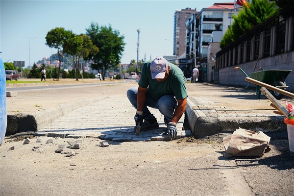 Giresun’da engelli rampaları yenileniyor