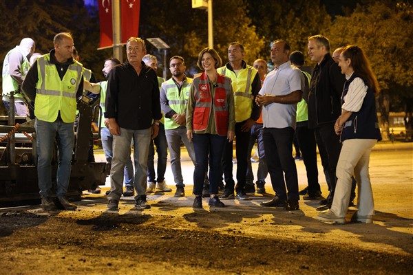 Başkan Ünlüce, yol çalışmalarını  yerinde inceledi