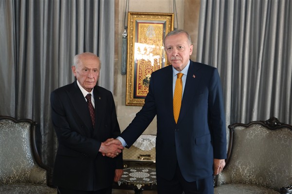 Cumhurbaşkanı Erdoğan, MHP Genel Başkanı Bahçeli ile görüştü