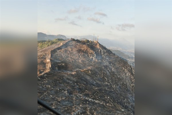 Habib-i Neccar Dağı’ndaki orman yangını kontrol altına alındı
