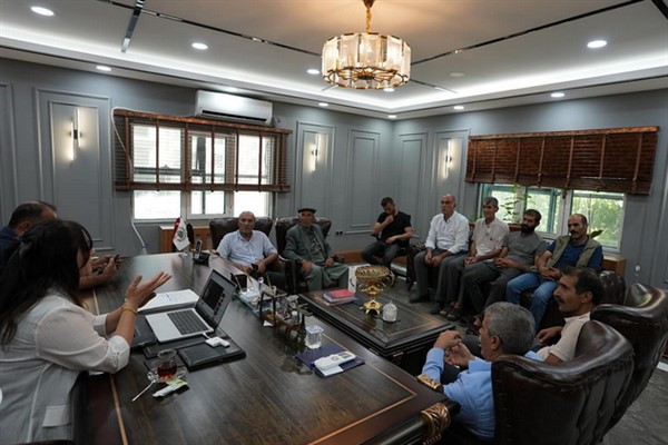 Sağmal Mahallesi sakinlerinden Mazıdağı Belediyesi’ne ziyaret