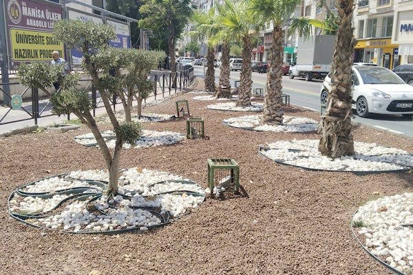 Manisa Büyükşehir Belediyesi’nden kurakçıl peyzaj uygulaması