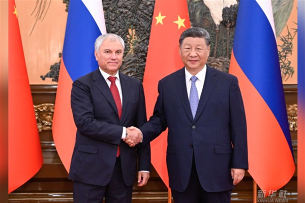 Çin Cumhurbaşkanı Xi Jinping, Rusya Devlet Duması Başkanı Volodin ile görüştü