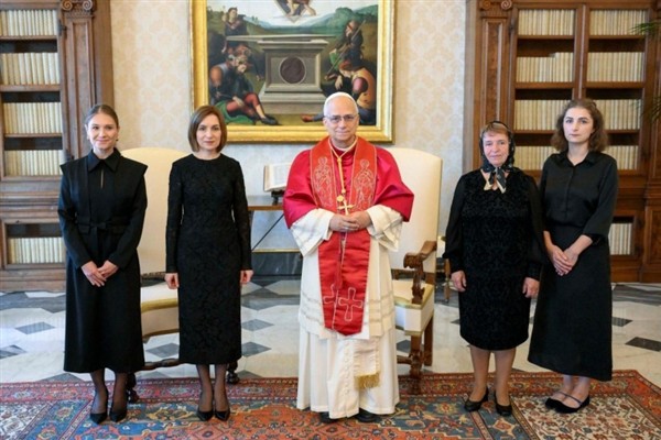 Moldova Cumhurbaşkanı Sandu, Papa 14. Leo ile görüştü