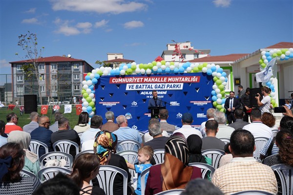 Çorlu Cumhuriyet Mahalle Muhtarlığı ve Battal Gazi Parkı açıldı