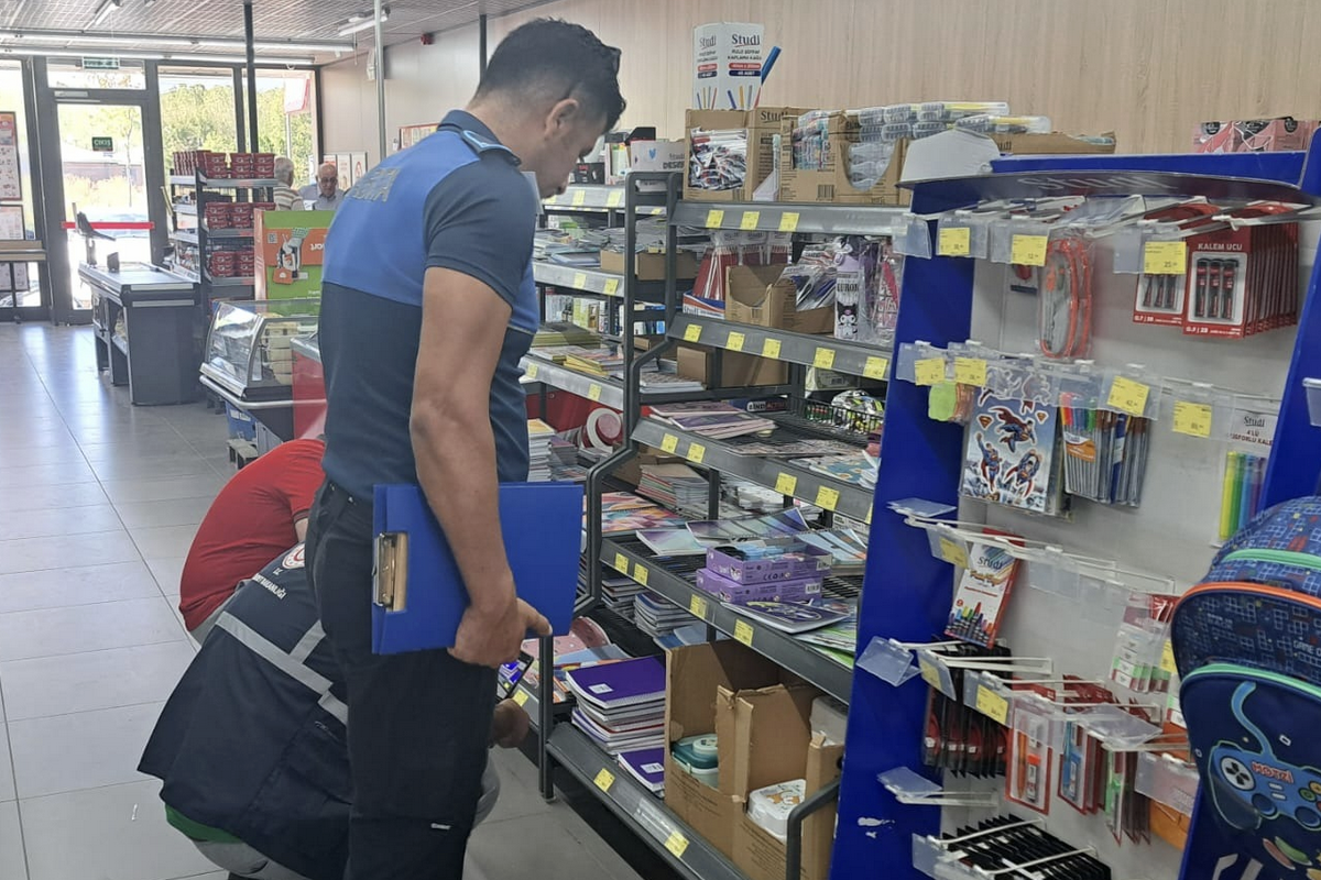 Düzce’de kırtasiyelere denetim