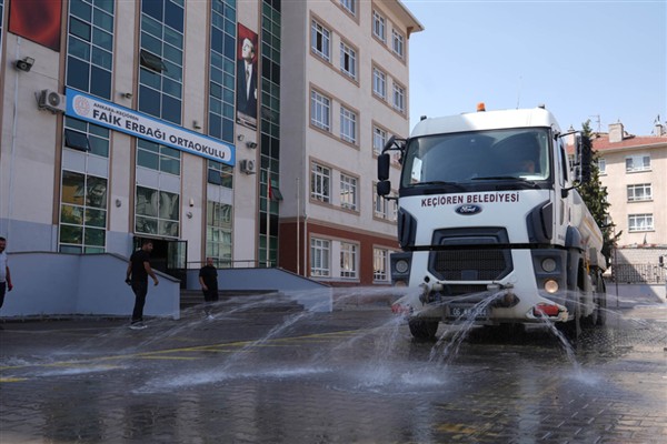 Keçiören’deki okullarda temizlik seferberliği
