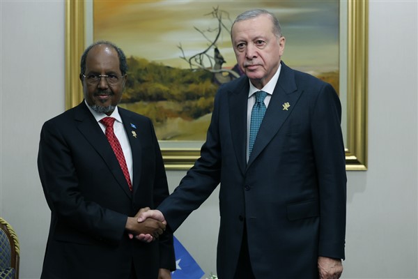 Cumhurbaşkanı Erdoğan, Somali Cumhurbaşkanı Mahmud ile bir araya geldi