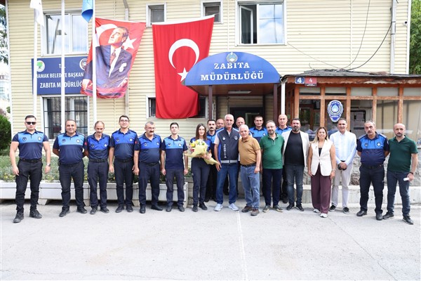 Başkan Şahin, zabıta personelini ziyaret etti