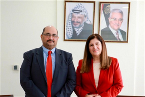 Shaheen, Güney Afrika’nın Filistin Büyükelçisi Beneveldt ile görüştü