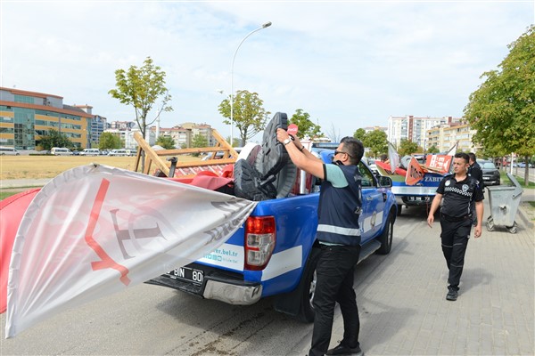 Altınşehir ve 23 Nisan’da kaldırım işgallerine karşı denetim