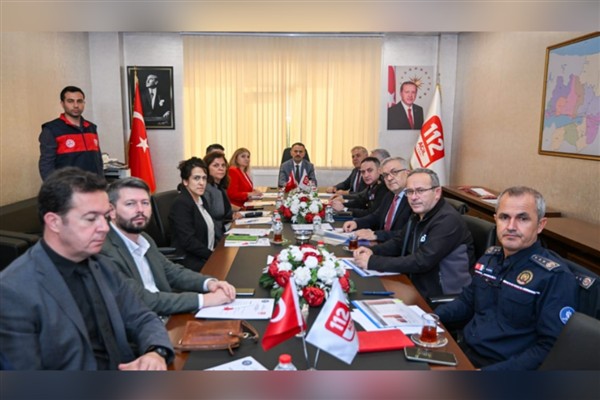112 Acil Çağrı Hizmetleri İl Koordinasyon Komisyonu Toplantısı yapıldı