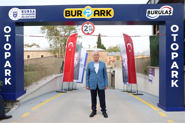 Bursa Tarihi Çarşı ve Hanlar Bölgesi’nde kapalı otopark açıldı