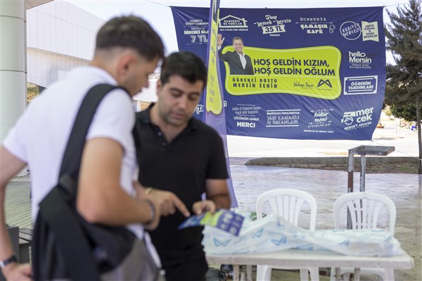 Mersin Büyükşehir Belediyesinden kente gelen öğrencilere “hoşgeldin” projesi