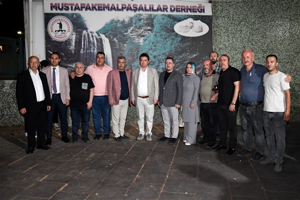 Başkan Aydın’dan Mustafakemalpaşalılar Derneği’ne ziyaret