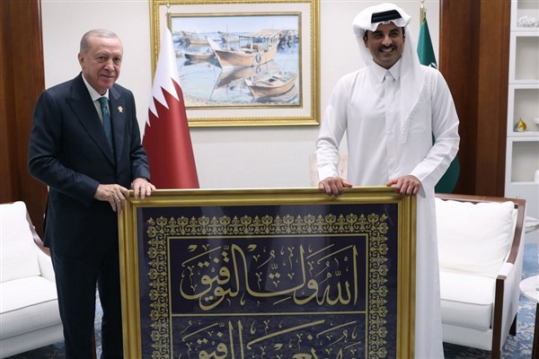 Cumhurbaşkanı Erdoğan, Katar Emiri Şeyh Al Thani ile görüştü