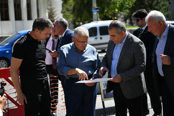 Başkan Büyükkılıç, DSİ Katlı Kavşağı’nda KASKİ çalışmalarını inceledi