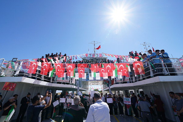 Malatya’da öğrencilerden, “Sumud” filosuna destek mesajı