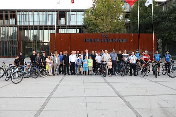 İnegöl’de “Zaferden Kurtuluşa” bisiklet turu düzenlendi