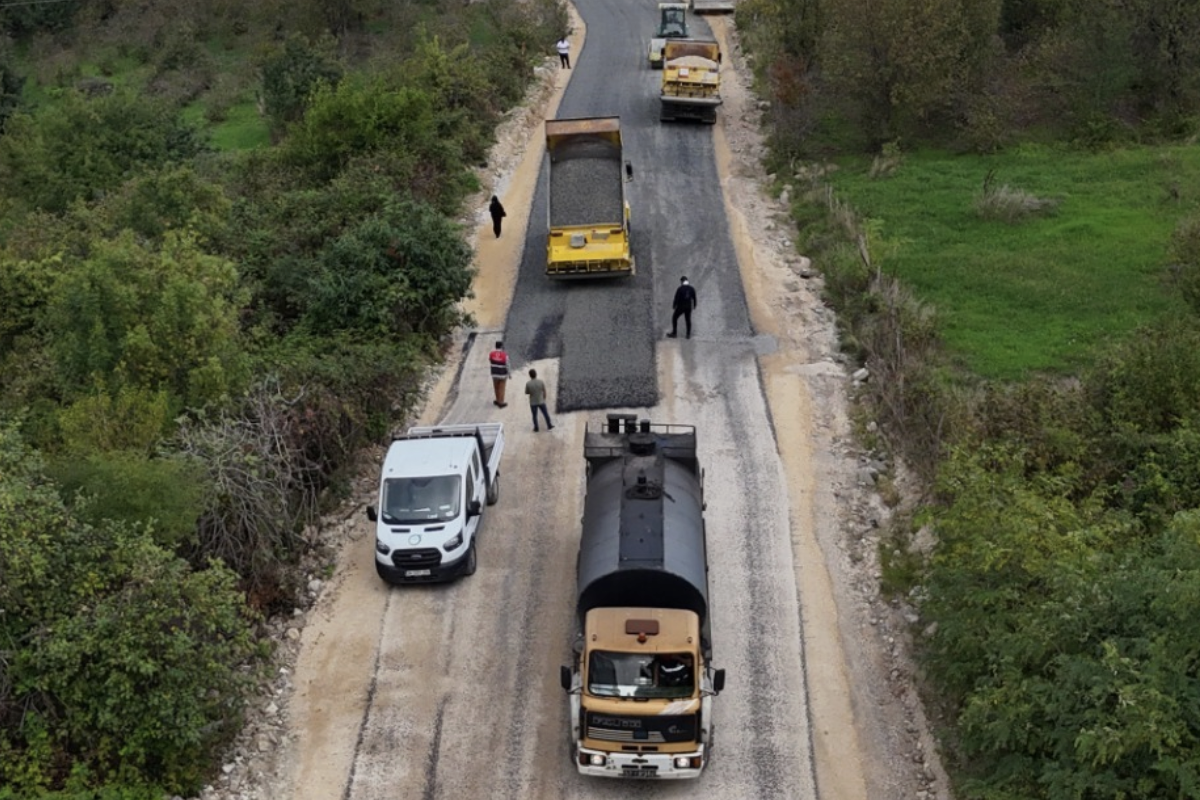 Fatsa Dolunay Mahallesi’nde  asfalt çalışması tamamlandı