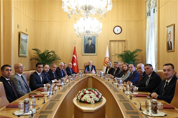 Kurtulmuş, Türkiye, Azerbaycan ve KKTC’nin dostluk grubu heyetleri ile buluştu