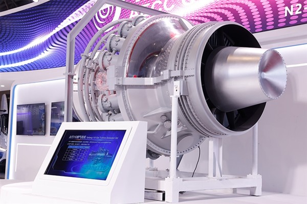 110 megavatlık ağır hizmet tipi gaz türbininin ilk ünitesi üretim bandından çıktı