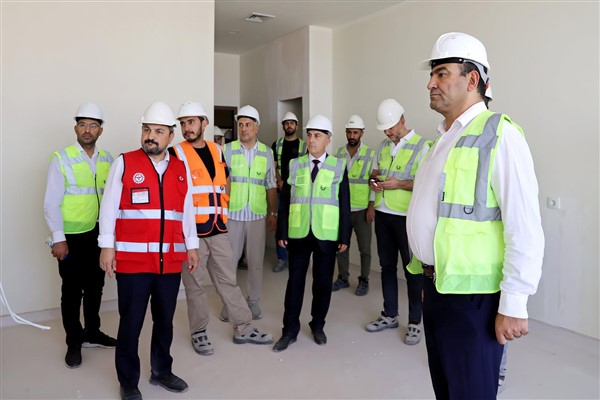 Şanlıurfa Şehir Hastanesi inşaatında inceleme ve denetim