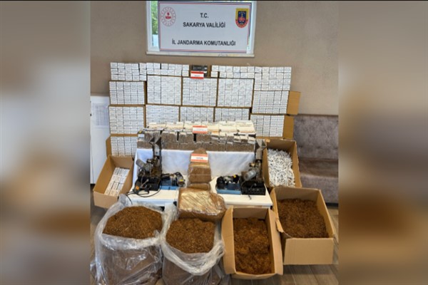 Sakarya’da 64 bin 220 adet içi tütün doldurulmuş makaron ele geçirildi