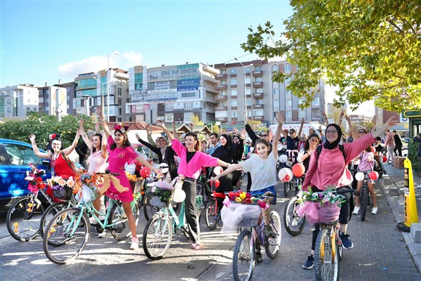 Çorlu’da bisiklet turu düzenlendi