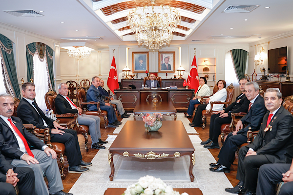 Şehit ve gazi derneklerinden Vali Köşger’e “Gaziler Günü” ziyareti