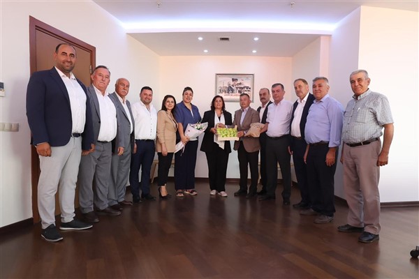 Başkan Çerçioğlu’na Türkiye Muhtarlar Derneği Aydın Şubesi’nden ziyaret